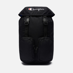 Рюкзак Champion Reverse Weave Script Logo Buckle Front Zip Pocket, цвет чёрный