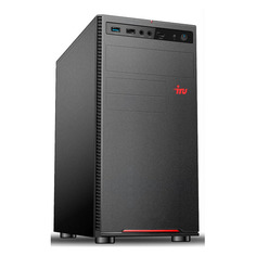 Компьютер iRU Home 223, AMD Ryzen 3 3200GE, DDR4 8ГБ, 240ГБ(SSD), AMD Radeon Vega 8, Free DOS, черный [1526598]