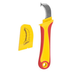 Нож REXANT 12-4935, 20мм, 1шт, красный/желтый