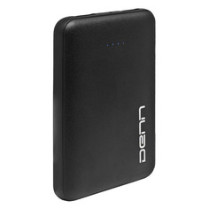 Внешний аккумулятор (Power Bank) DENN DPB5000, 5000мAч, черный