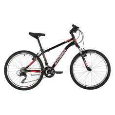 Велосипед Stinger Caiman D 24 Microshift горный (подростк.) рам.:12" кол.:24" черный 15.7кг (24SHV.C