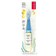 Radius, Детская зубная щетка Тotz Plus, синяя/желтая