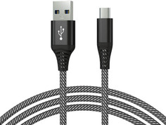 Аксессуар Maverick Textile & Metall C2 USB - MicroUSB 1.2m Black-White ПSELAEP1756