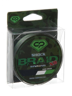 Леска Carp Pro Shock Braid PE X8 50m Green 290284