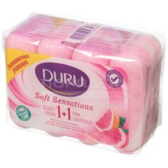 Мыло Duru Sоft sensation Розовый Грейпфрут, 4 шт, 90 г
