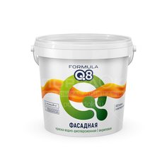 Краска водоэмульсионная Formula Q8 фасадная, 1.5 кг