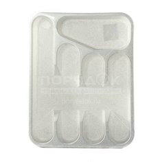 Лоток для столовых приборов Idea М 1140 белый/мрамор, 33.5x4.8x26 см