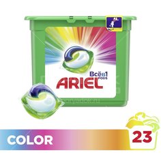 Капсулы для стирки Ariel Liquid Capsules Color для цветного белья, 23 шт, 23.8 г