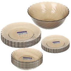 Сервиз столовый из стекла, 19 предметов, Ocean Eclipse H0329 Luminarc