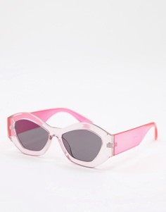 Женские круглые солнцезащитные очки в розовой оправе Jeepers Peepers-Розовый цвет