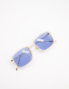 Квадратные солнцезащитные очки с кремовой оправой в стиле унисекс A.Kjaerbede Aldo-Белый