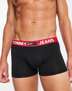 Черные боксеры-брифы с логотипом на поясе Tommy Jeans-Черный цвет