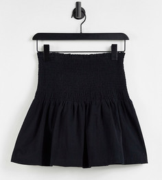 Черная присборенная мини-юбка (от комплекта) COLLUSION-Черный цвет