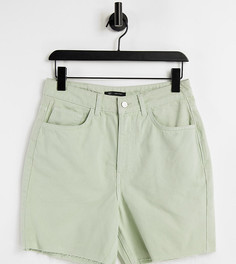 Свободные джинсовые шорты винтажного кроя мужского силуэта выбеленного шалфейно-зеленого оттенка Reclaimed Vintage Inspired-Multi