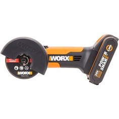 Угловая шлифмашина аккумуляторная WORX WX801, 20В, 76 мм, 1х2,0Ач, кейс