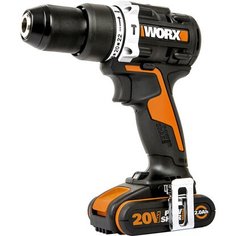 Дрель-шуруповерт ударная аккумуляторная WORX WX352 20В, 2Ачx2, ЗУ