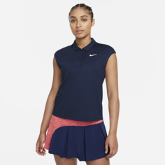 Женская теннисная рубашка-поло NikeCourt Victory - Синий
