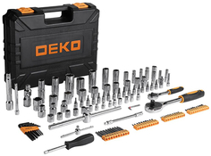 Набор ручного инструмента DEKO для автомобиля, 121 предмет, в чемодане (065-0911)