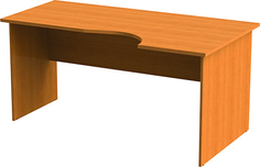 Письменный стол МОНОЛИТ "Фея", 160х90х75 см, орех милананский (640010)