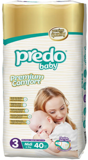 Подгузники PREDO Baby №3, 4-9 кг, 40 шт (Т-103)