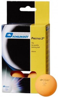 Мячи для настольного тенниса DONIC-SCHILDKROT 2* Prestige, 6 шт, оранжевые, в коробке (УТ-00019024)