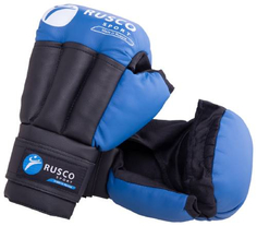 Перчатки для рукопашного боя RUSCO искусственная кожа, размер 12, синие (УТ-00009845)