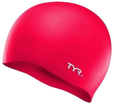 Шапочка для плавания TYR Silicone Cap, красная (LCS/610)