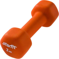 Гантель STARFIT DB-201, 2 кг, неопрен, оранжевая (УТ-00009070)