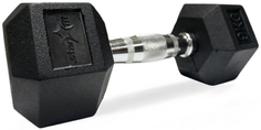 Гантель STARFIT DB-301, 9 кг, обрезиненная, черная (УТ-00007102)