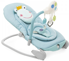 Детское кресло-шезлонг Chicco Balloon Froggy, голубое (05079652600000)