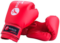 Перчатки боксерские RUSCO 4oz, искусственная кожа, красные (УТ-00010471)