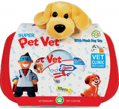 Игрушечный медицинский набор TERIDES "Ветеринар и собака", 11 предметов, в чемодане (Т4-137)