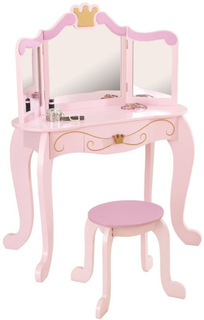 Детский туалетный столик KIDKRAFT "Принцесса", для девочек, с зеркалом (76123_KE)