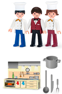 Детский игровой набор EFKO "Ресторан", 3 фигурки, 8 см (36213EF-CH)