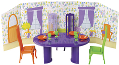 Мебель для куклы ОГОН-К "Столовая комната с интерьером" (С-1483)