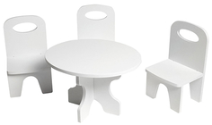Набор мебели для кукол PAREMO "Классика", стол + стулья (PFD120-37)