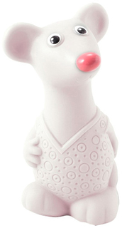 Игрушка для ванной ОГОН-К "Мышонок белый", 12 см (С-1533)