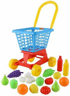 Детский игровой набор PALAU-TOYS Тележка Supermarket №1 + продукты (42989_PLS)