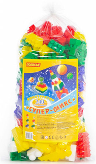 Конструктор POLESIE "Супер-микс", 240 элементов, в мешке (6790_PLS)