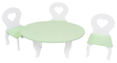 Набор мебели для кукол PAREMO "Шик Мини", стол + стулья (PFD120-51M)