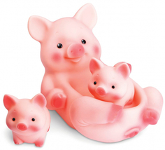 Игрушка для ванной ОГОН-К "Свинка с поросятами", 16 см (С-899)