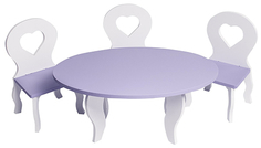 Набор мебели для кукол PAREMO "Шик", стол + стулья (PFD120-50)