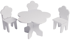 Набор мебели для кукол PAREMO "Цветок", стол + стулья (PFD120-42)