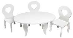 Набор мебели для кукол PAREMO "Шик Мини", стол + стулья (PFD120-47M)
