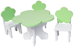 Набор мебели для кукол PAREMO "Цветок", стол + стулья (PFD120-46)