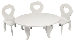 Набор мебели для кукол PAREMO "Шик ", стол + стулья (PFD120-47)