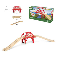 Железная дорога Brio Изогнутый мост; 4 детали (разноцветный)