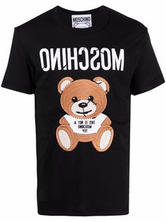 Moschino футболка с вышивкой