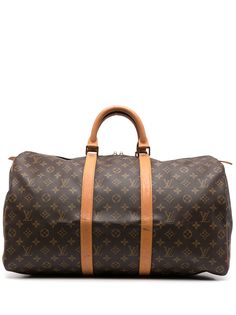 Louis Vuitton дорожная сумка Keepall 50 pre-owned с монограммой