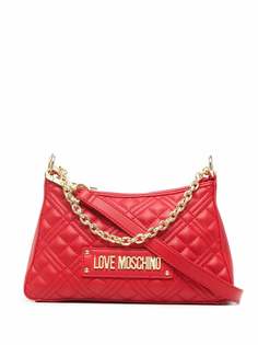Love Moschino стеганая сумка с логотипом
